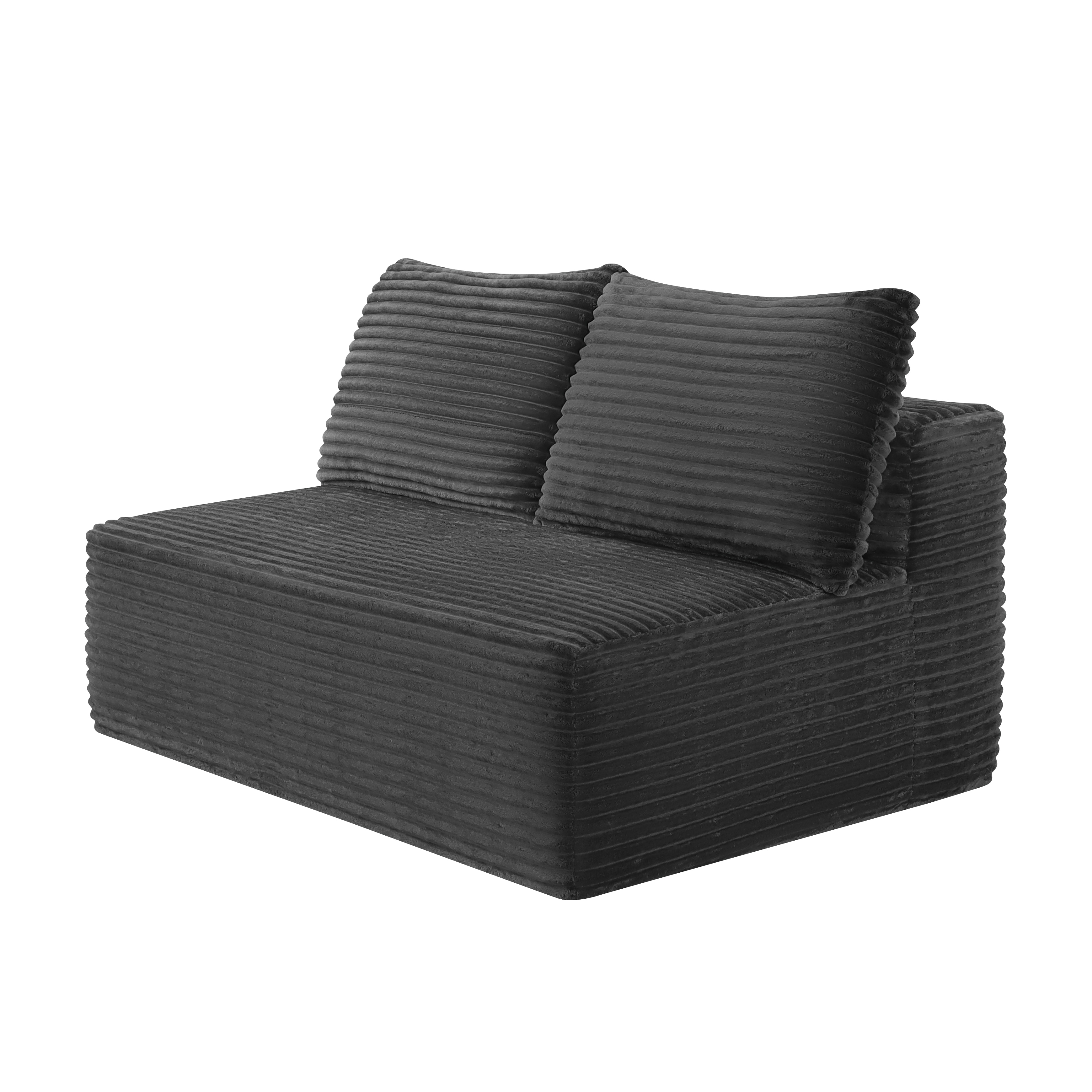 Grey Velvet Two Seater Sofa With Cup Holder For Living Room_voghion.com